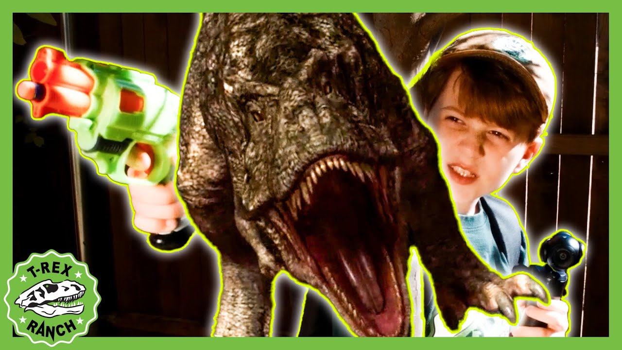 Baby T-Rex VS. Park Ranger Aaron | 🦖🦕 T-Rex Ranch Dinosaur Videos