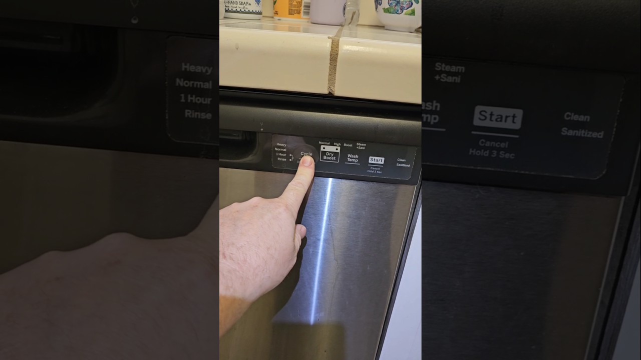 dishwasher GE GDF535PSR5SS doesn't react on buttons, locked