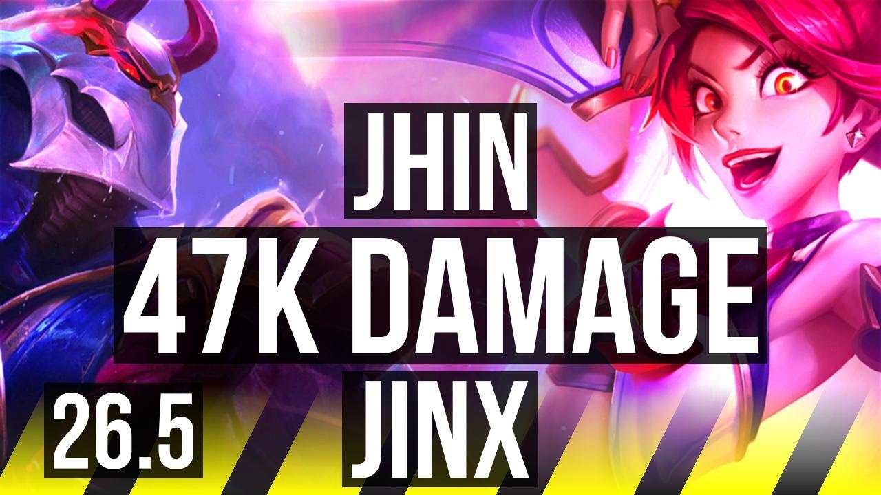 JHIN & Thresh vs JINX & Galio (ADC) | 47K damage | EUW Master | 26.5
