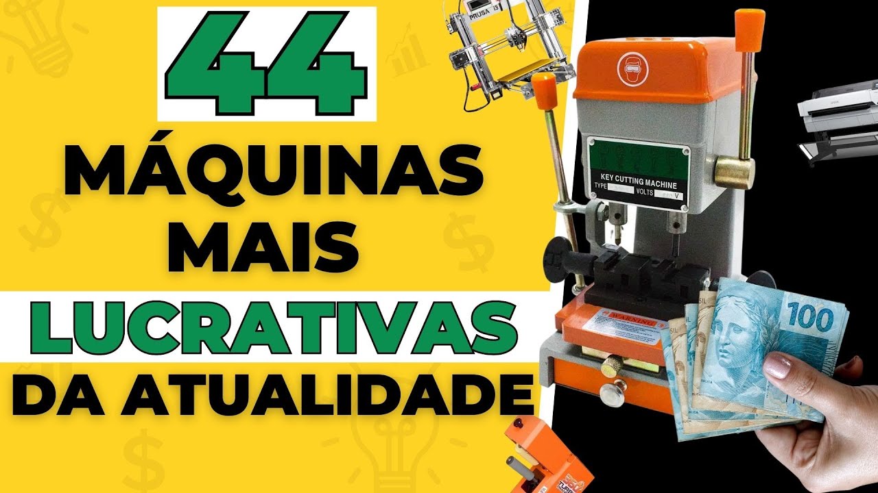 44 MELHORES MÁQUINAS LUCRATIVAS PARA GANHAR DINHEIRO 2026