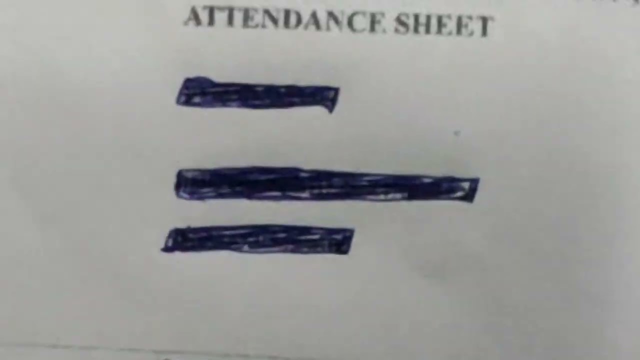 A very helpful video for CBSE 10 & 12 students to fill up the attendance sheet