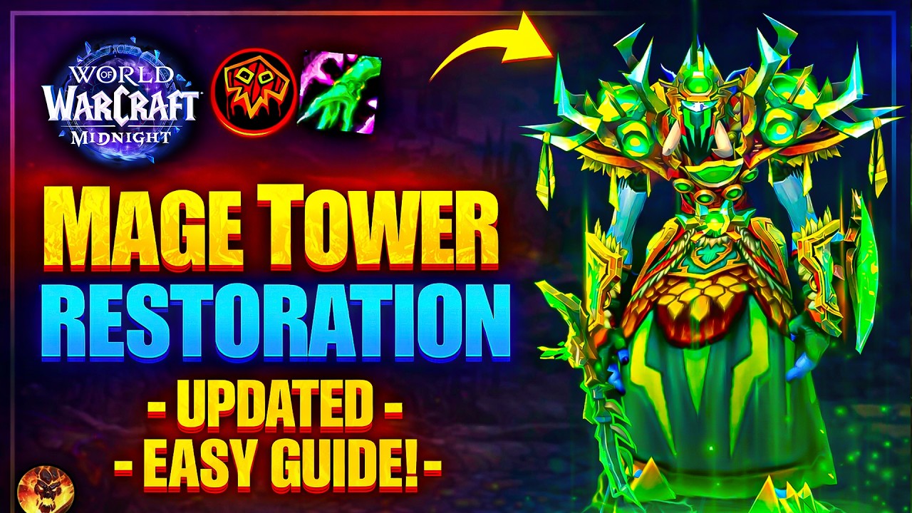 SO EASY! | How To Beat Mage Tower As Resto Shaman Guide | Tips & Tricks WoW Midnight