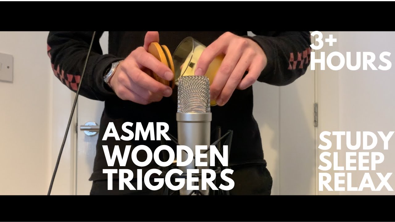 ASMR| 3 Hours Wooden Triggers (sleep, study, relax)