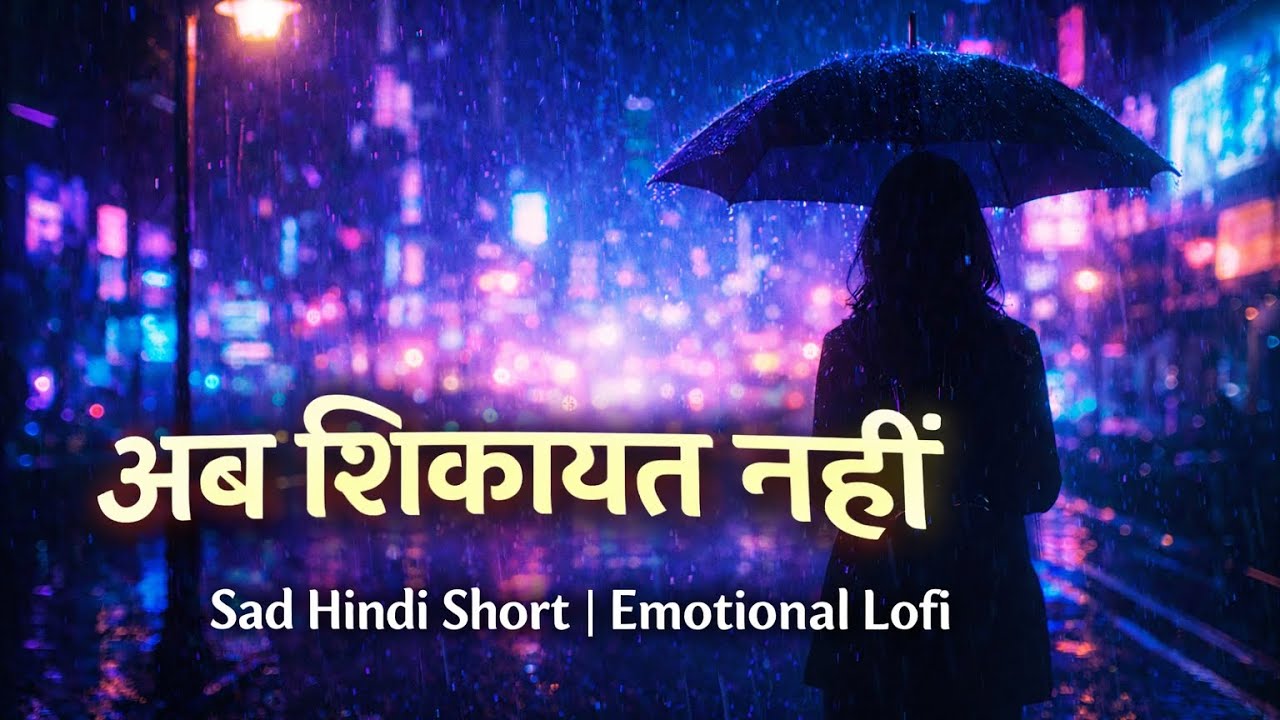 अब शिकायत नहीं | Sad Hindi Song Emotional Lofi #अबशिकायतनहीं#SadHindiSong#HindiShorts#EmotionalSong