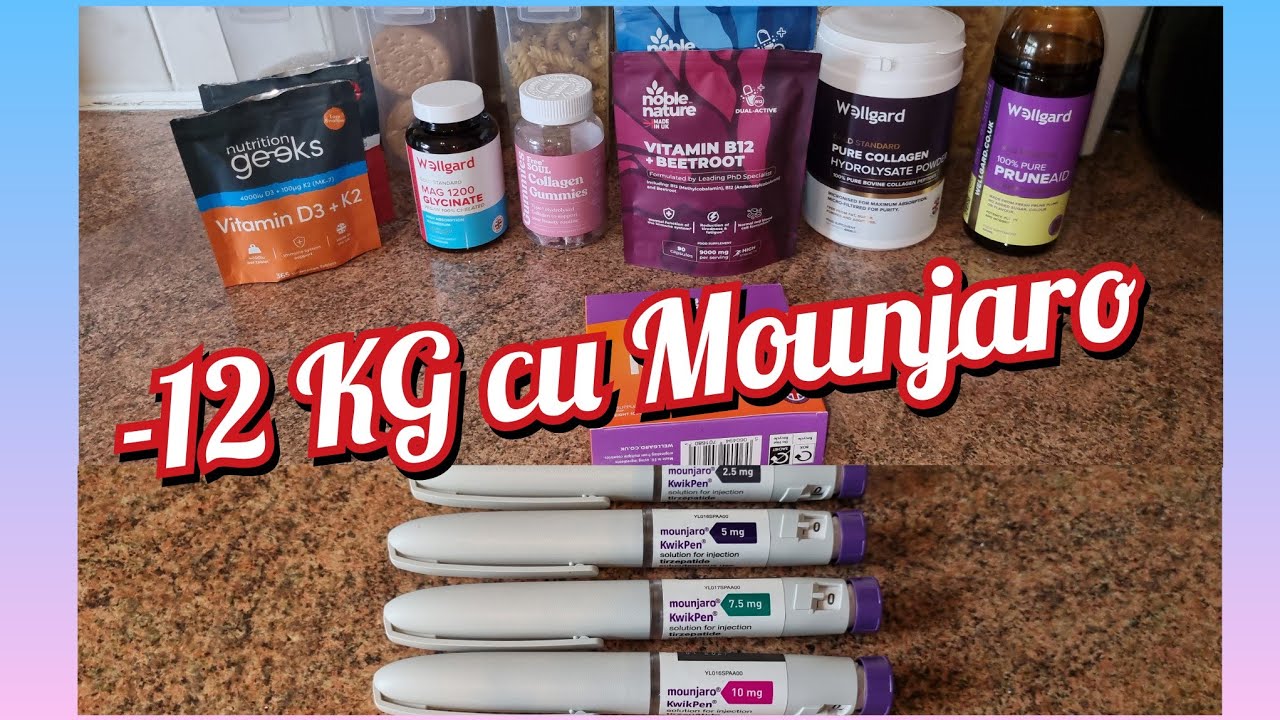 Ce vitamine i-au în procesul de slabire cu Mounjaro| Am slabit 12 kilograme | Ce mănânc?  #mounjaro