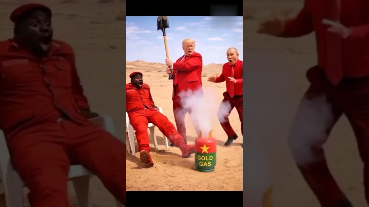 Burkina Faso Pump Turns Gold  Trump & Ibrahim Traore Funny Village Moment #burkinafaso #funny