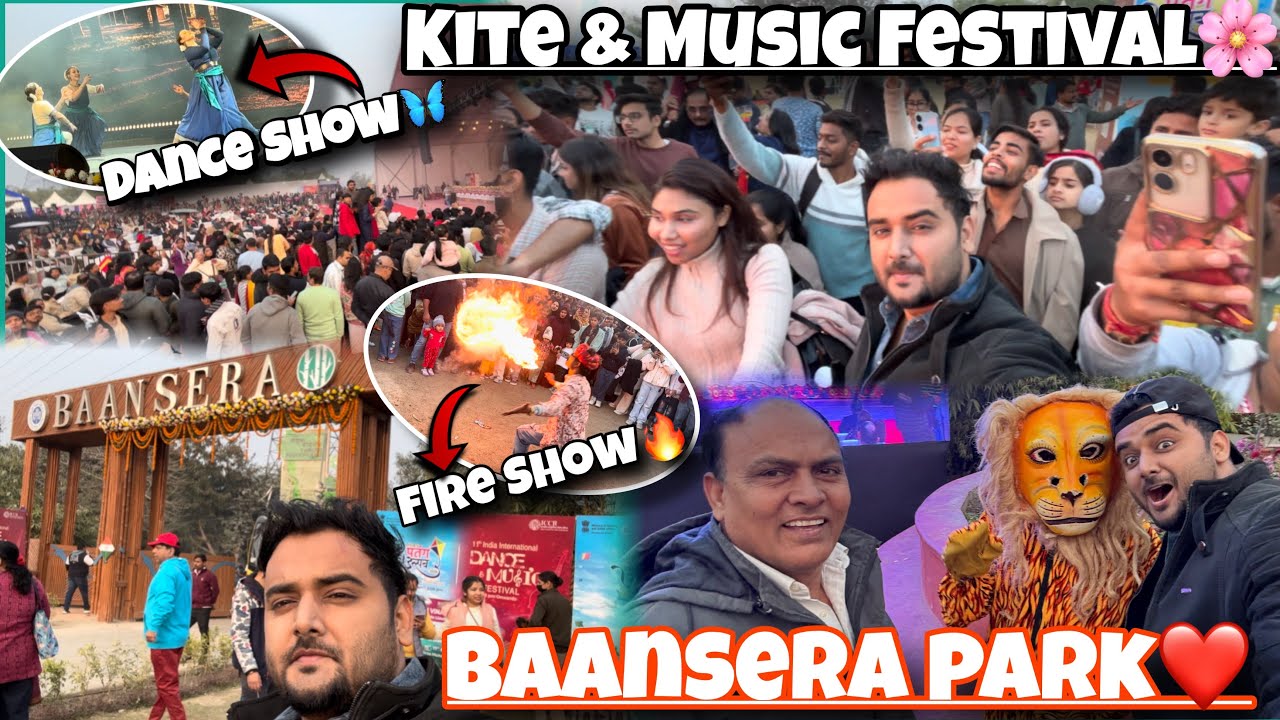 Kite / Dance & Musical Featival 🔥 || Baansera Park🌸 || Fire Show || Patang Utsav || Mela