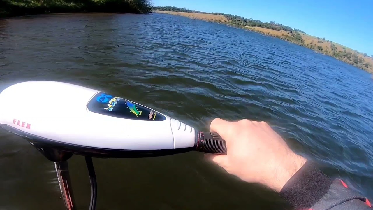 suporte lateral pra motor eletrico no caiaque sem estabilizadores, teste prático ficou 100%