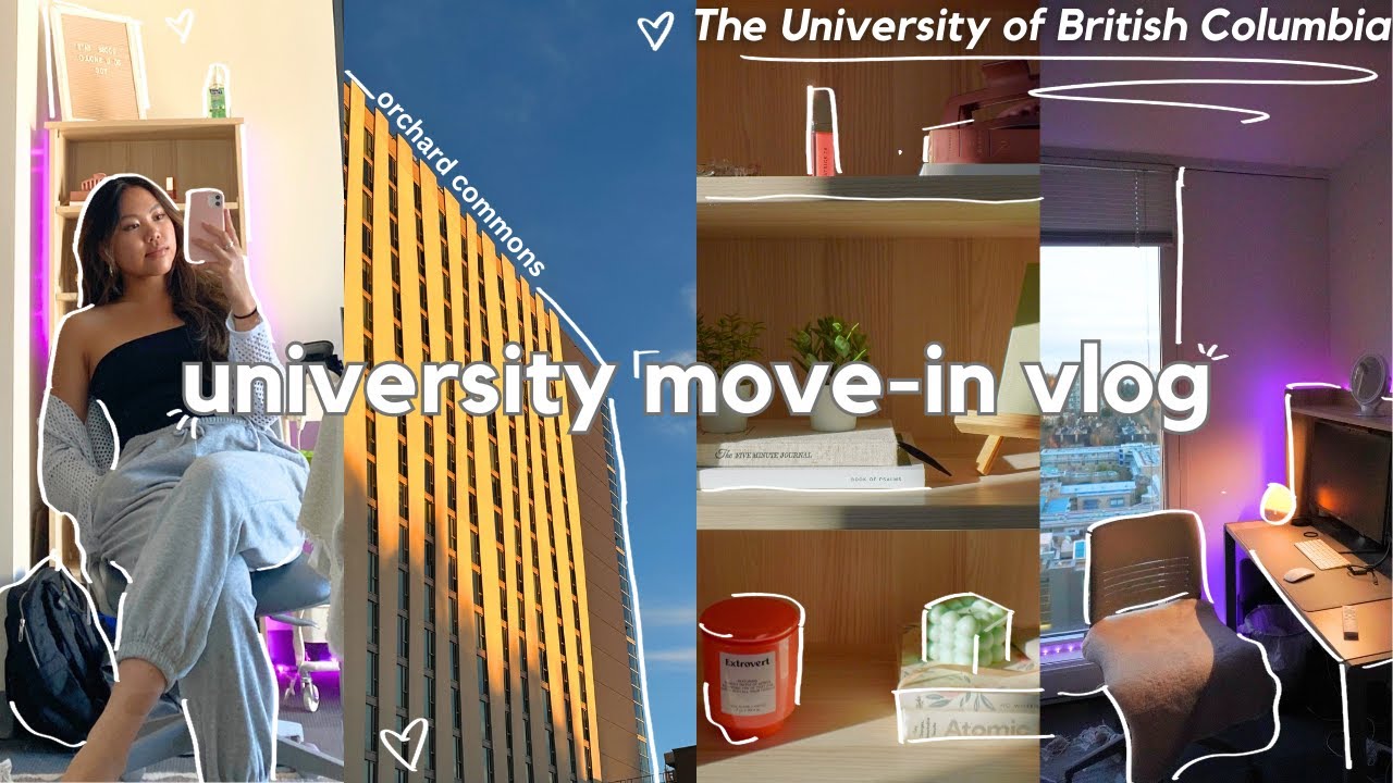 College Dorm Move-In Day Vlog 2023 | University of British Columbia (UBC) | Orchard Commons
