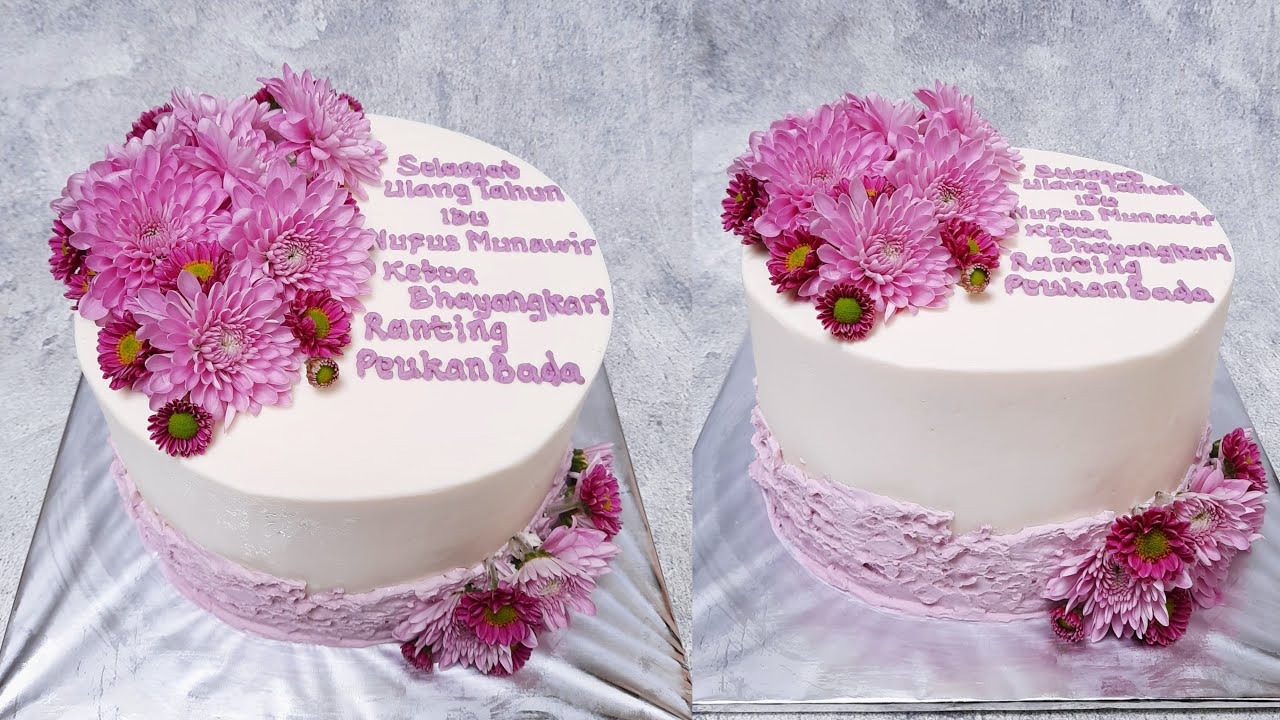 Simple Cake | Cara Hias Kue Ulang Tahun Untuk Pemula