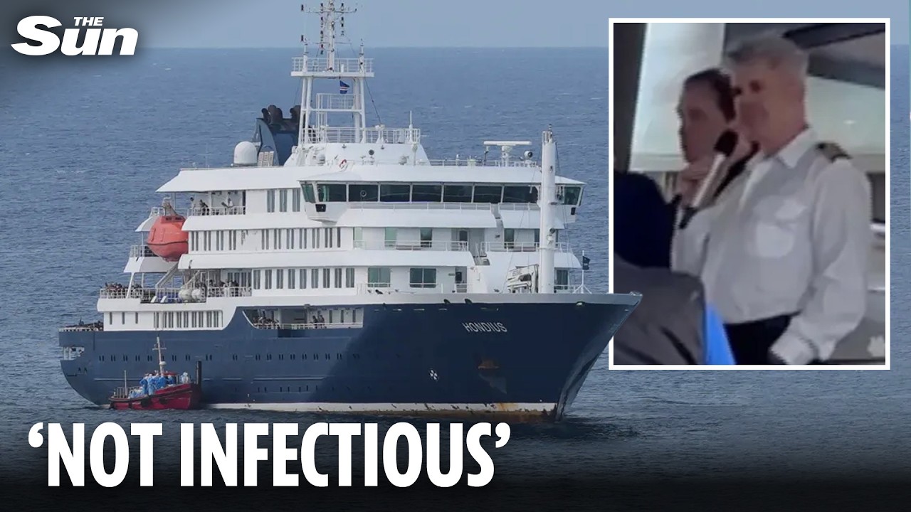 Leaked footage of 'rat virus' captain tells his passengers of the first death on board