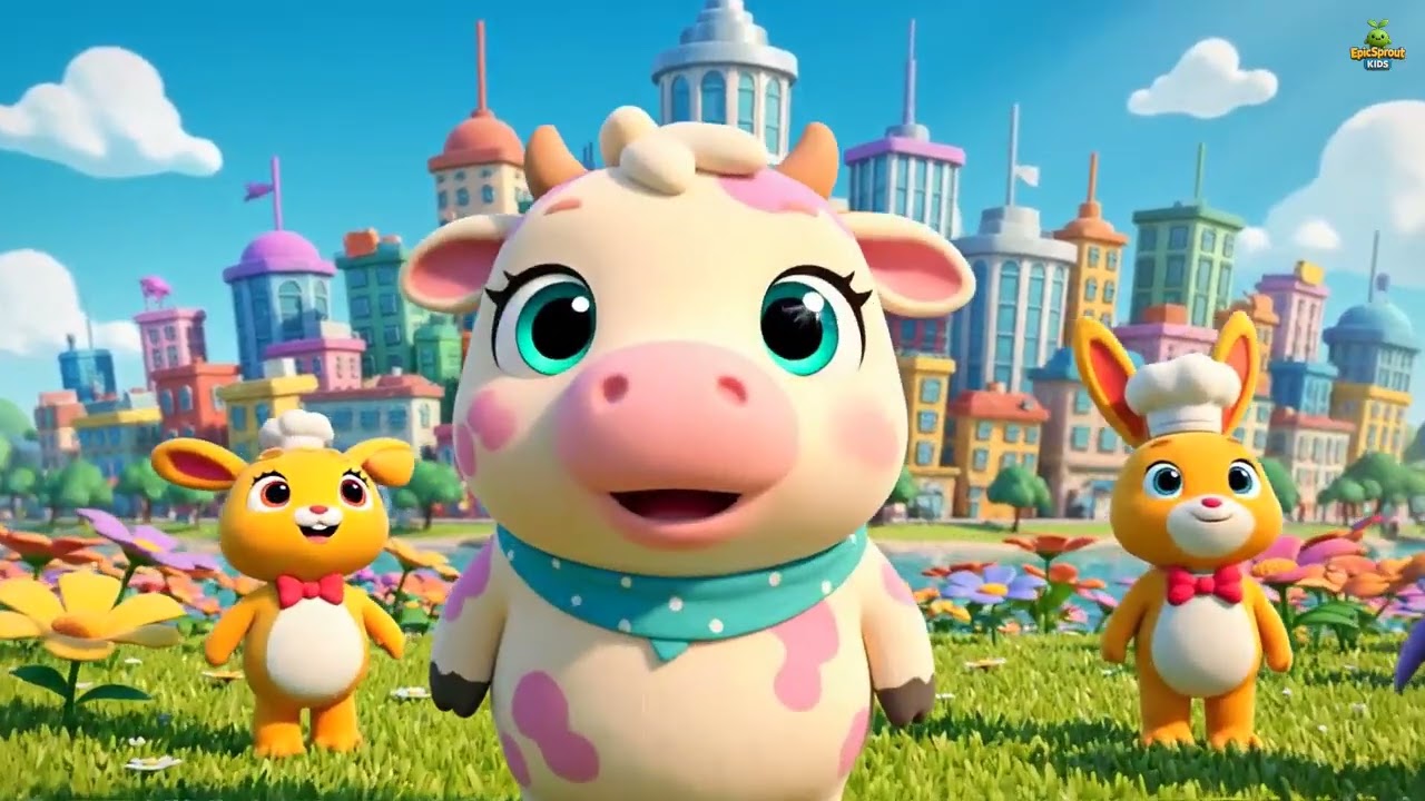 Telugu | బిగ్ సిటీ మాల్‌లో ఆవు | Cow in the Big City Mall | Kids Song