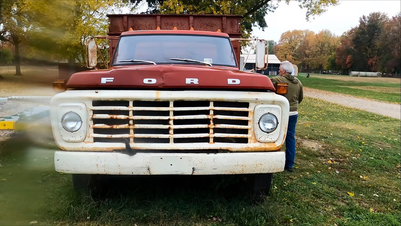 The $500 Ford F600 Dump Truck. Will it Start & Stop