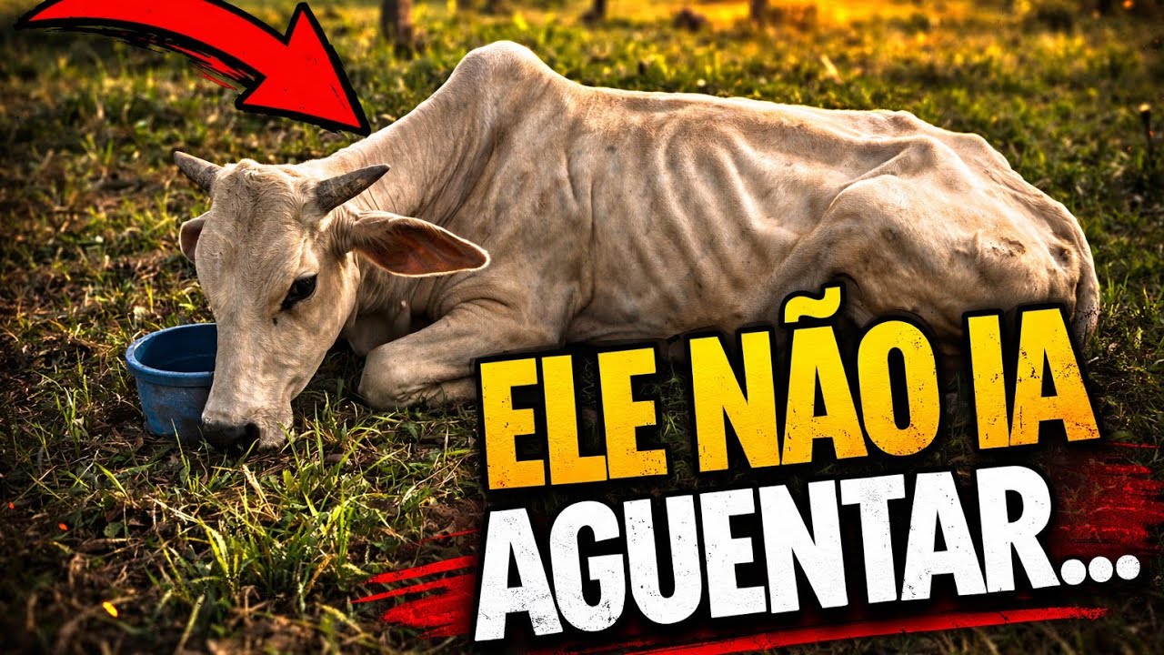 ACHEI ESSE BOI QUASE MORTO NO PASTO… NUNCA VI ISSO NA ROÇA!
