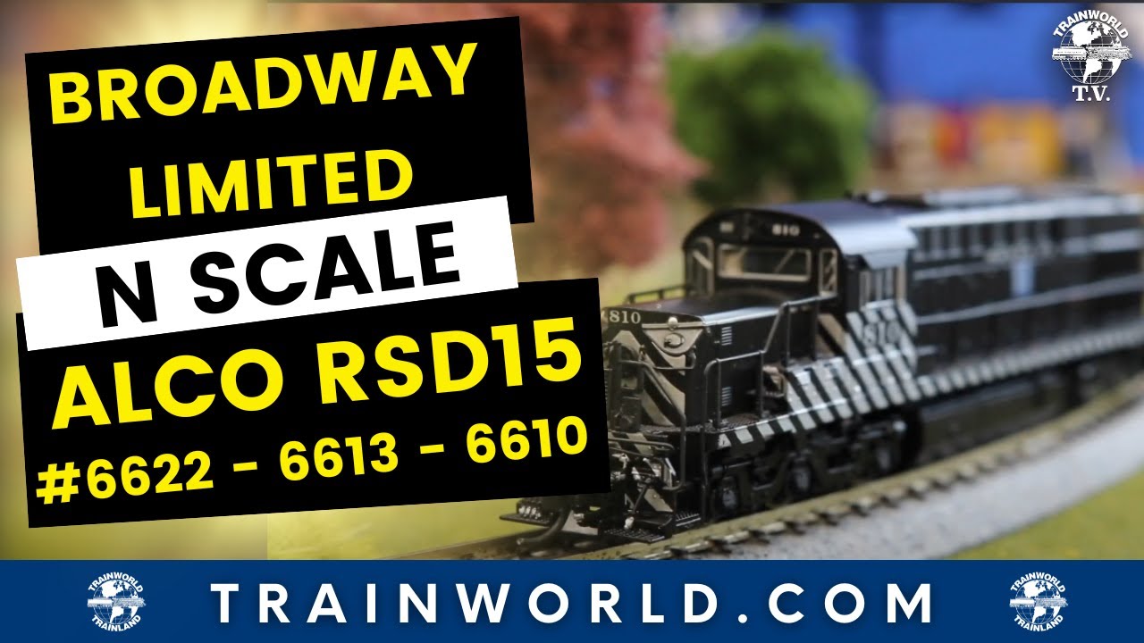 N Scale Broadway Limited - ALCO RSD 15 Locomotives (6622 - 6613 - 6610)