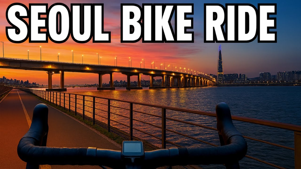 [30min] Seoul's Best View: A Relaxing Bike Ride Along the Han River #cycling #indoorcycling #seoul
