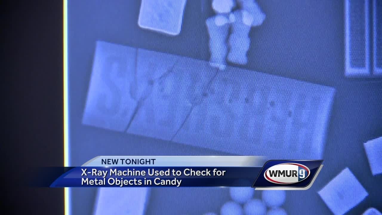 X-ray machine checks for metal objects in candy