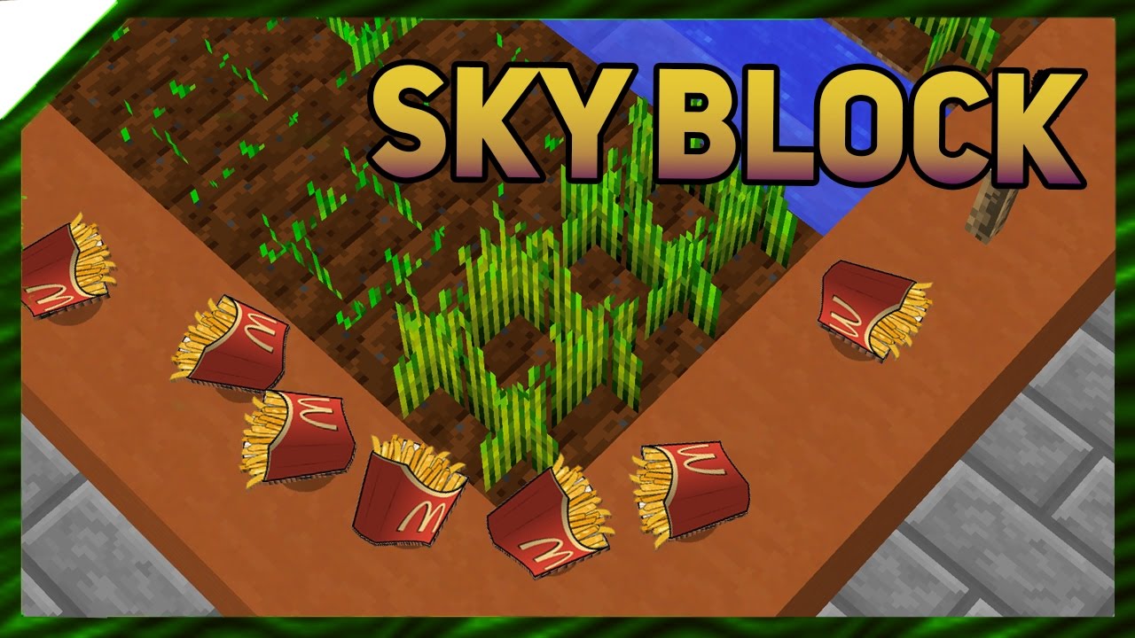 Грибной суп-картошка 🍟 и ачивки | SkyBlock 02