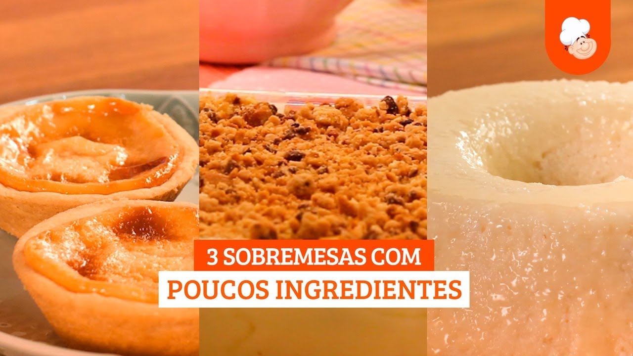 Sobremesas com poucos ingredientes — Receitas TudoGostoso