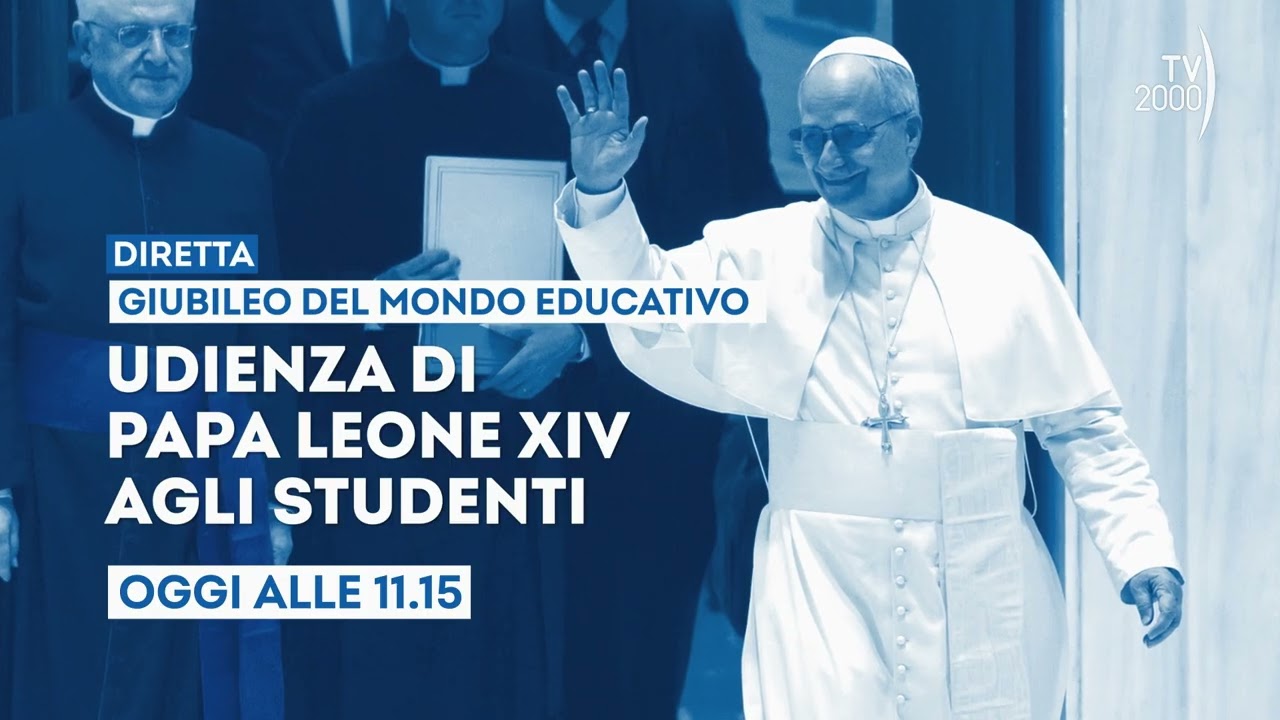 Giubileo mondo educativo, udienza Papa Leone XIV agli studenti - Oggi 30 ottobre ore 11.15 su TV2000