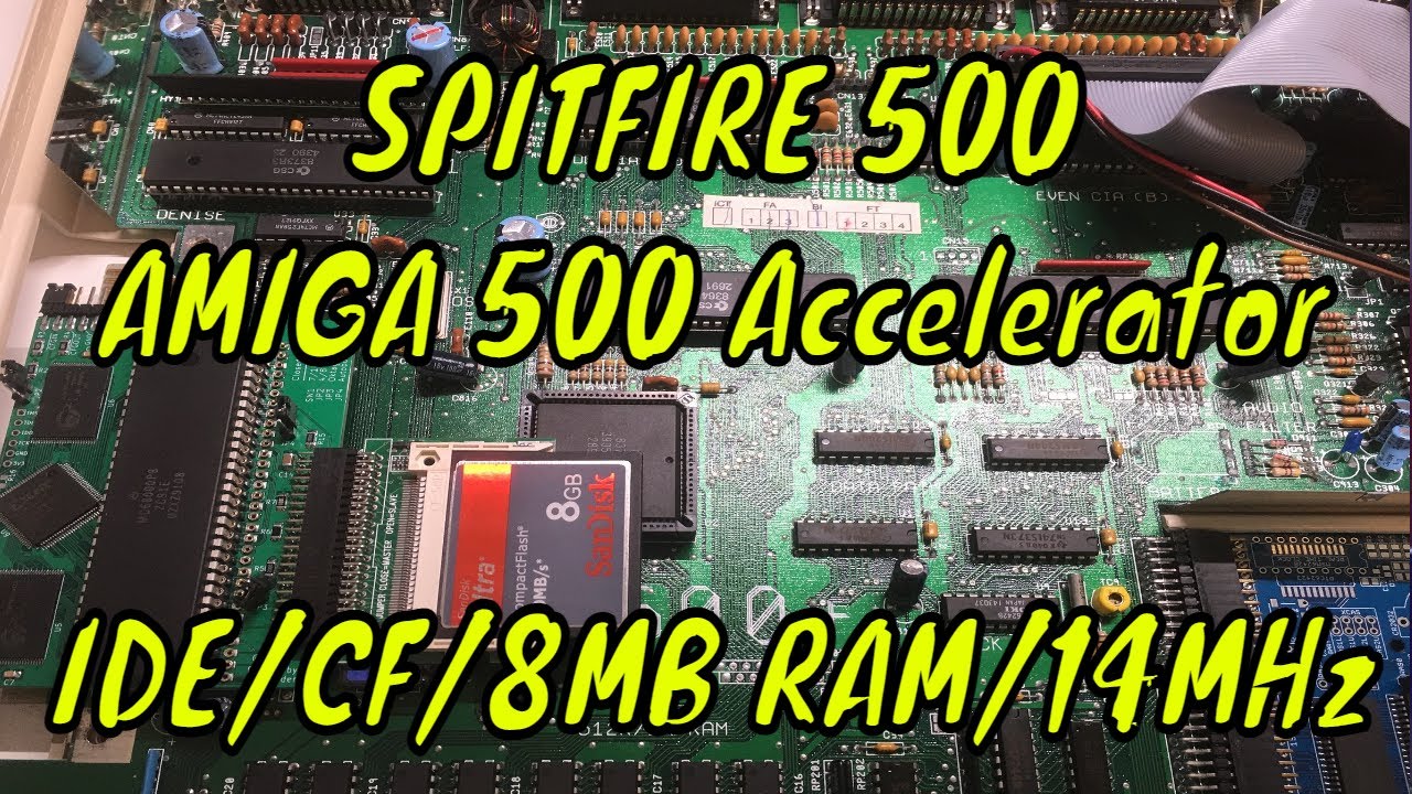 Spitfire 500 14 MHz Accelerator for Amiga 500 with IDE/CF/SD and 8 MB fast RAM