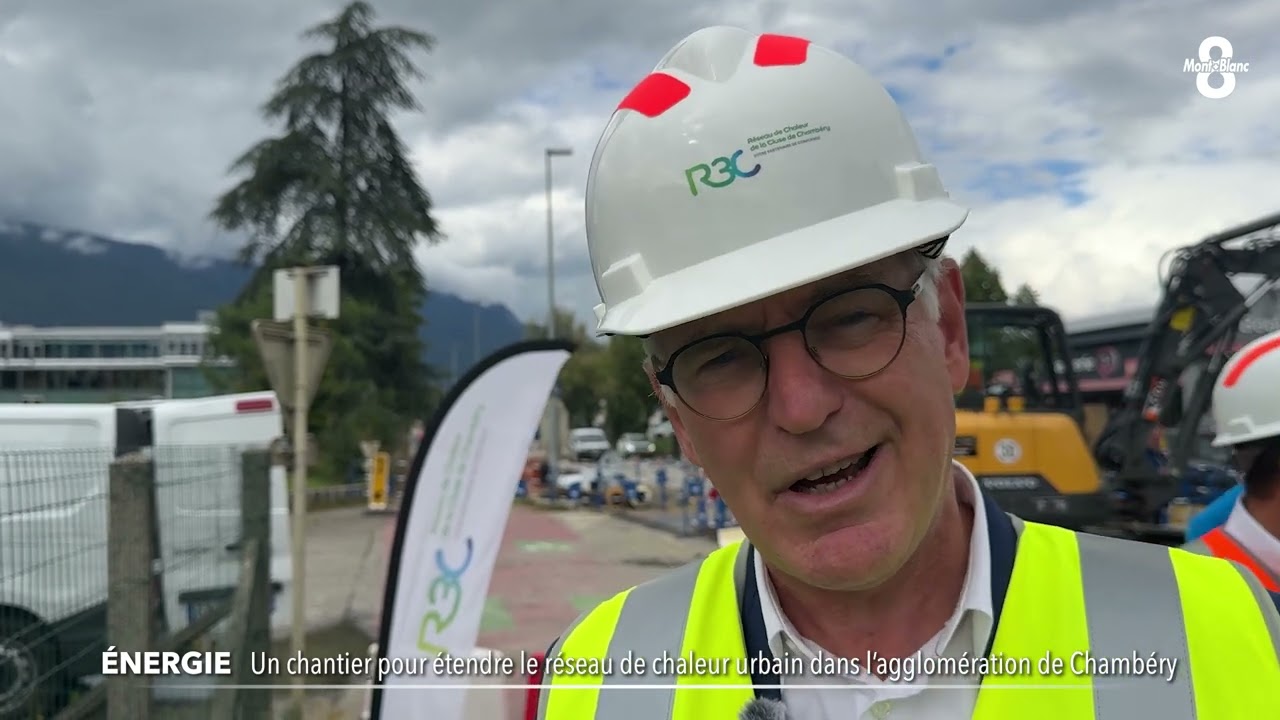 Un chantier pour étendre le réseau de chaleur urbain dans l'agglomération de Chambéry