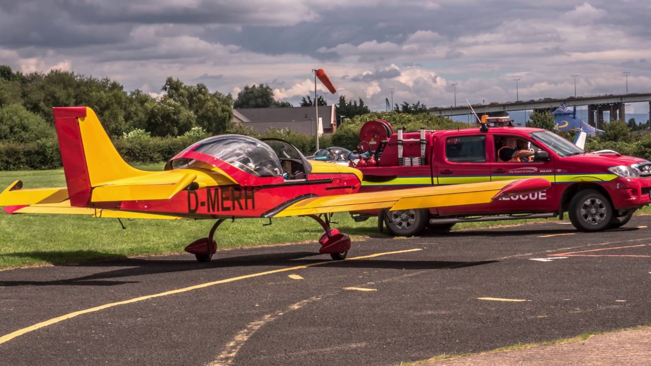 Eight Breezer Light Aircraft visit City Manchester Airport