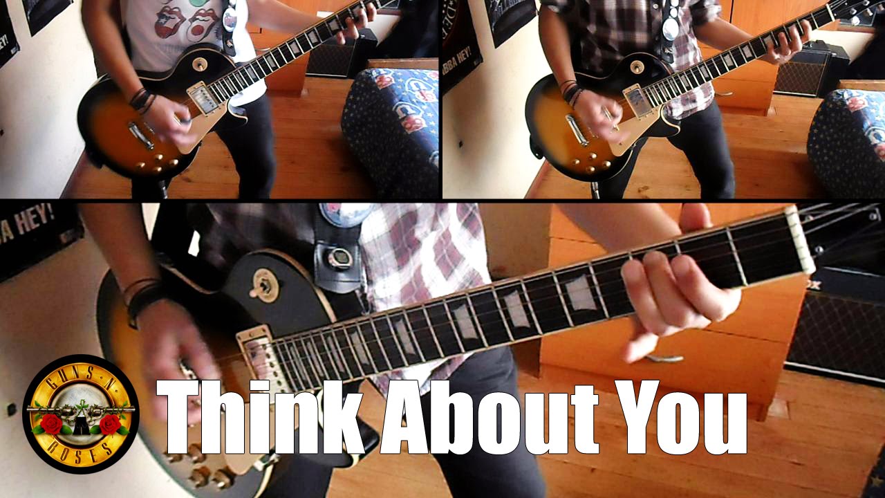 Guns N' Roses - Think About You guitar cover with solo HD
