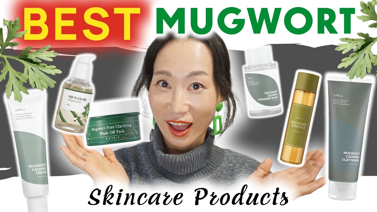 Better than Centella Asiatica? Best MUGWORT 🌿 products 2024 to Calm Rosacea & Shrink Pores #kbeauty
