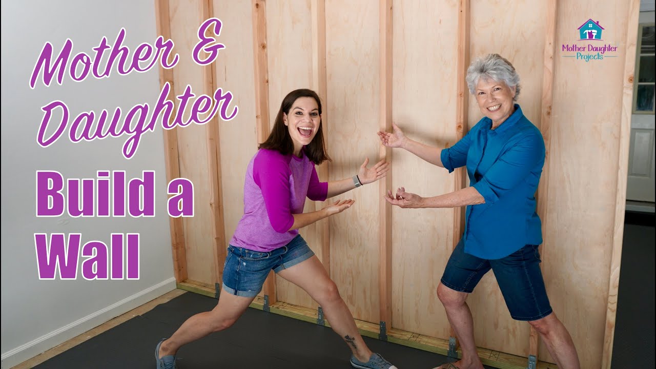 How to Build a Partition Wall // Mother & Daughter Build a Wall