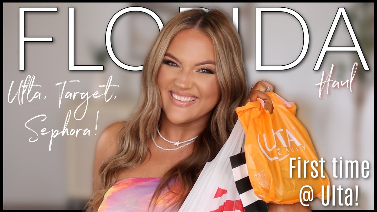 FIRST TIME AT ULTA! HUGE FLORIDA HAUL (Ulta, Sephora, Target)!