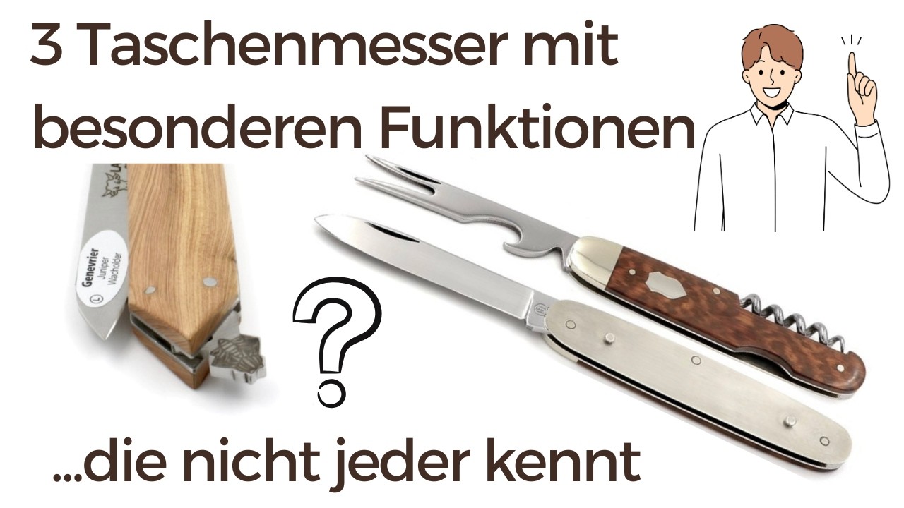Geheime Mechanik, Picknick-Trick & verriegelnde Biene – 3 besondere Messer