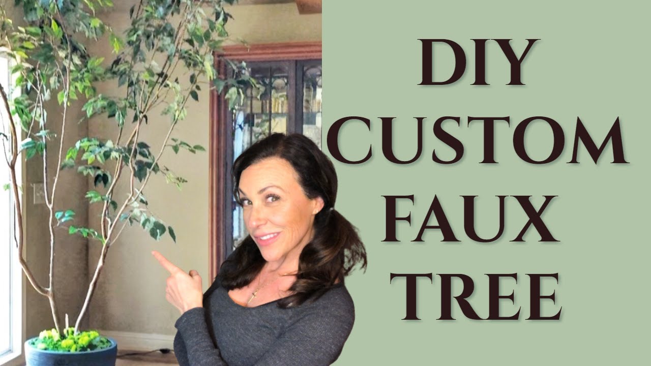 FAUX TREE DIY & How to | Thrift Flip | Best Custom Indoor Faux Tree Idea
