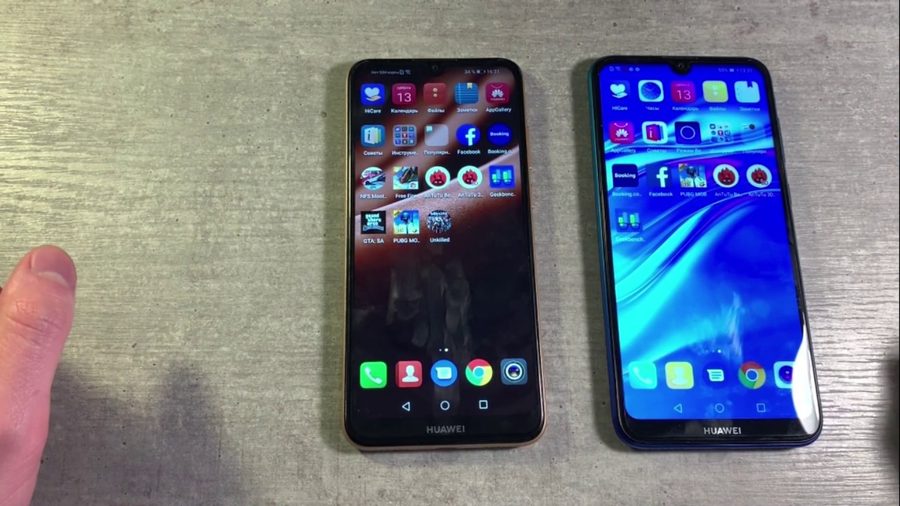 Huawei Y7 2019 vs Huawei Y6 2019