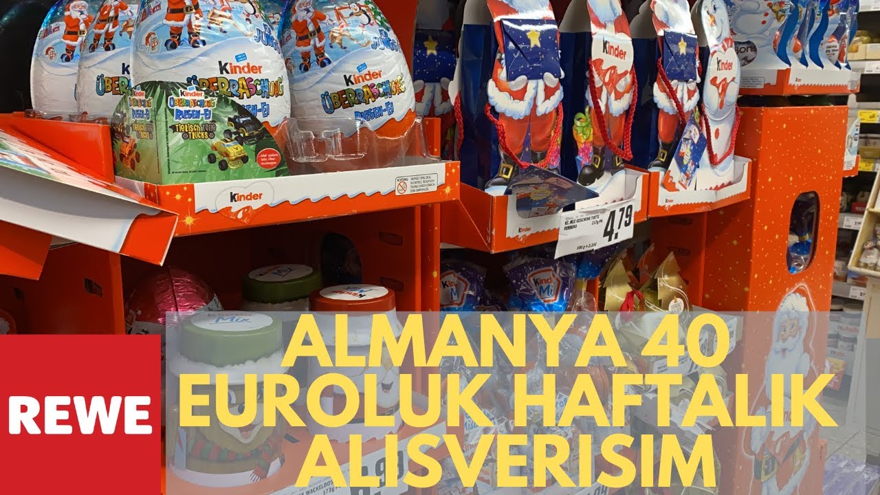 Almanya Market Alışverişi / Haftalık 40 Euroluk Market Alışverişim / Somon, Kahve, Çikolata, Yumurta