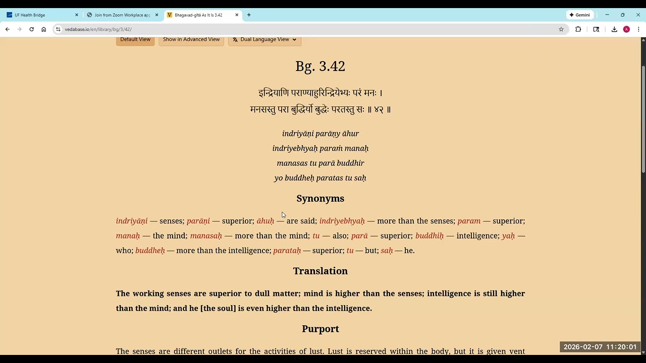 Bhagavad Gita Eng Chapter 3 Text 42&43