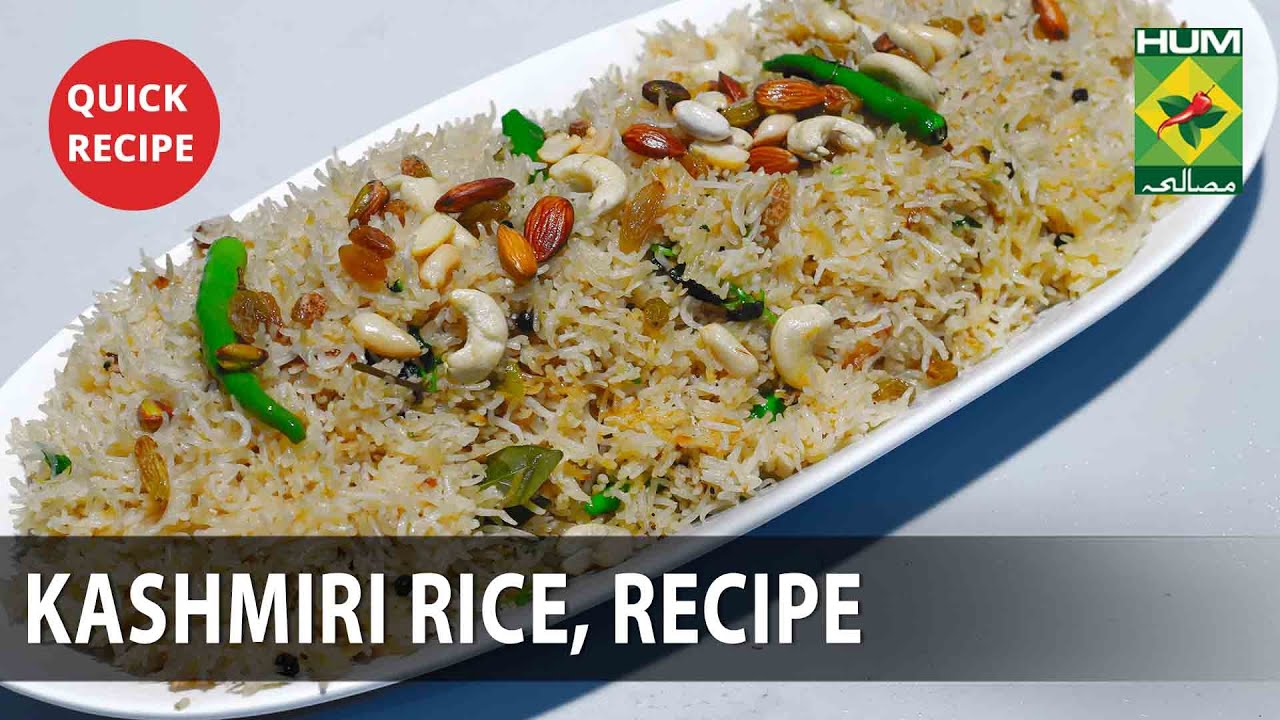 Kashmiri Rice Amazing Recipe - Try it Now | Quick & Healthy Recipes | Masala TV