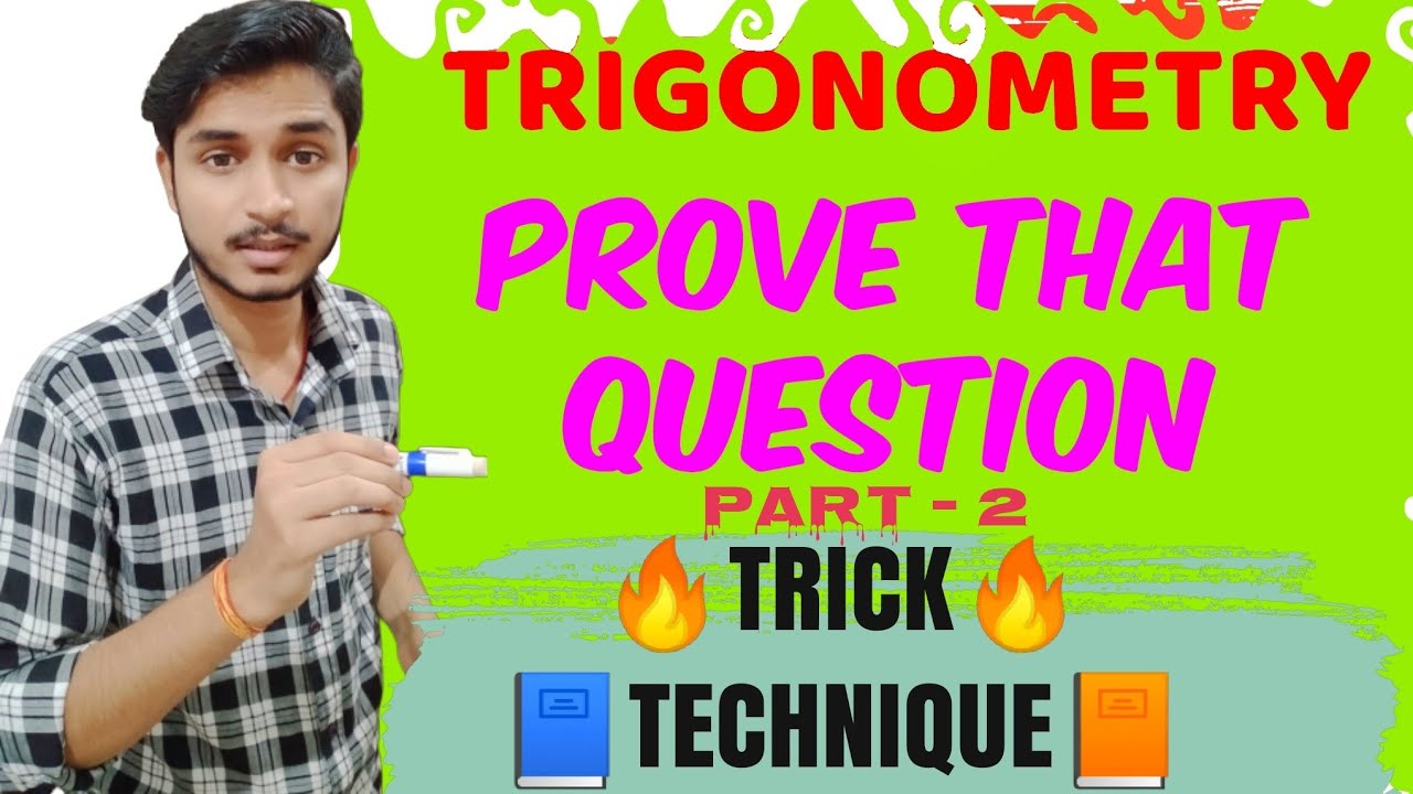 Trigonometry | Trigonometry Tricks | Trigonometry Prove that Questions Tricks 2| Formula/Class 10/11