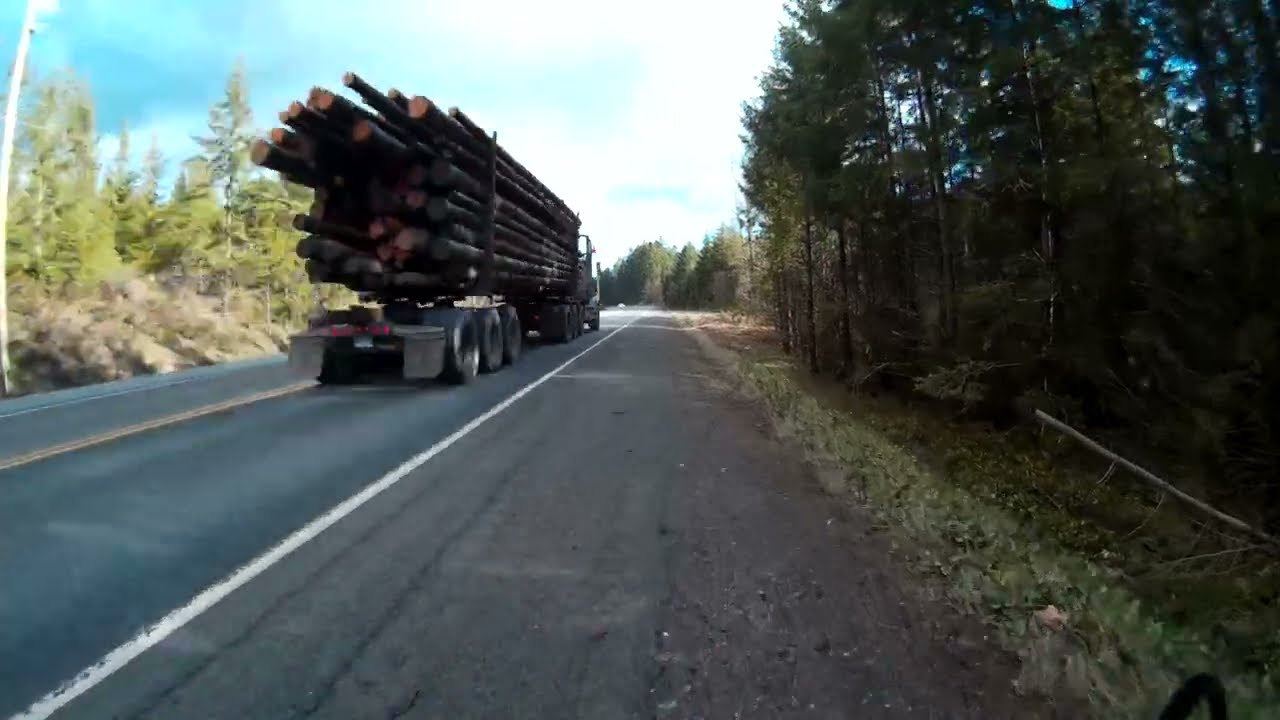 Ebike  ride on  Cowichan Valley Highway 18 Paldi BC