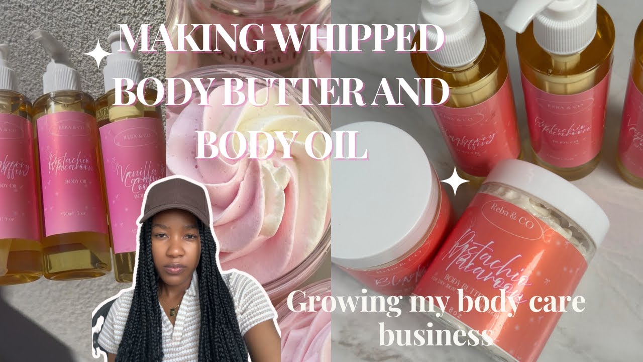 Small Business Dairies Vlog ,Life update,making whipped body butters,body oils ,new working space,