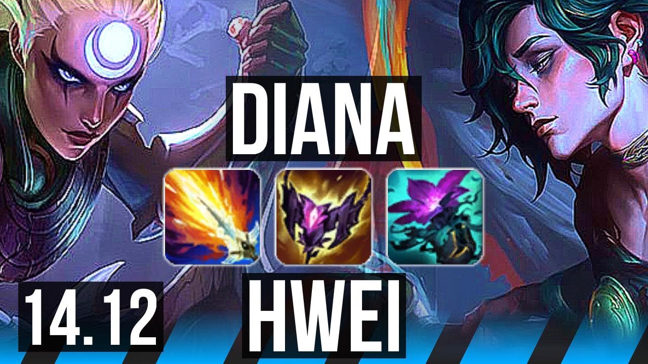 DIANA vs HWEI (MID) | Rank 4 Diana, 7/3/14, Dominating | VN Challenger | 14.12