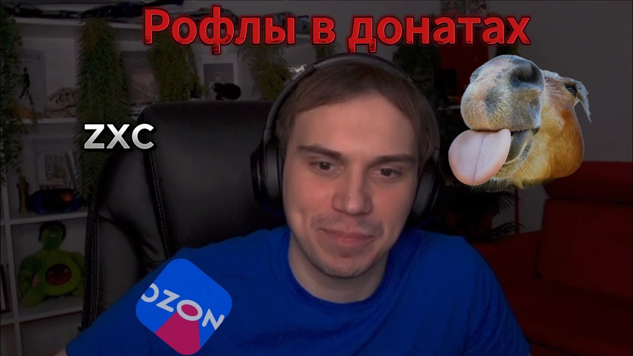ЧАТ ОПЯТЬ РОФЛИТ НАД СИНЕЙ ФУТБОЛКОЙ И ПРИЧЕСКОЙ ГЛЕБА / SASAVOT OZON / ЛИЗНУЛА ЛОШАДЬ