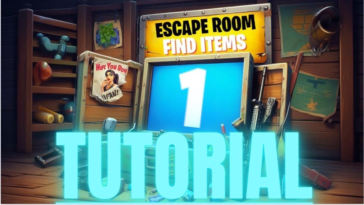 Escape Game Find item 1 All Levels Fortnite Tutorial