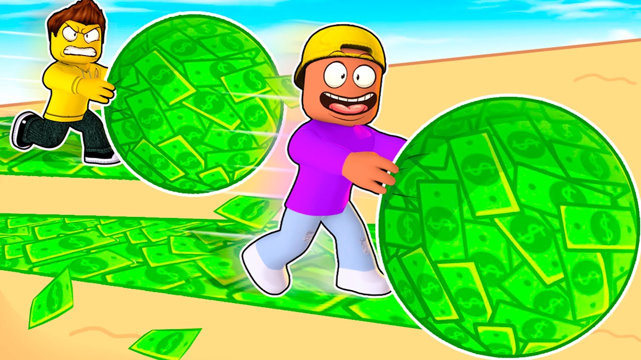 Wer BAUT den größten GELD BALL in Roblox!