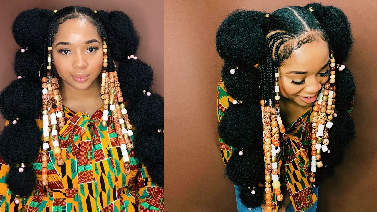 BRAIDS & BEADS AFRO PONYTAILS