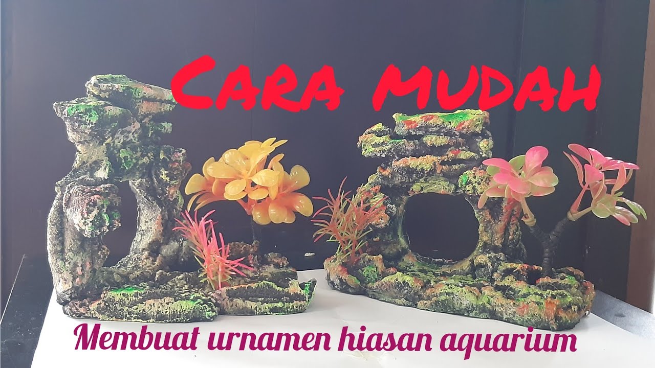 cara buat urnamen / hiasan aquarium... bisa jadi peluang usaha...
