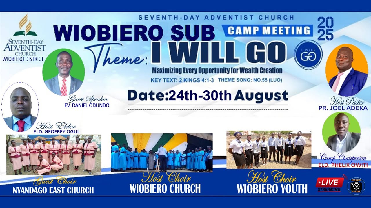 DAY 3: Wiobiero SDA Church Camp Meeting 2025 || Nyandago East Church Choir || Ev. Daniel Odundo