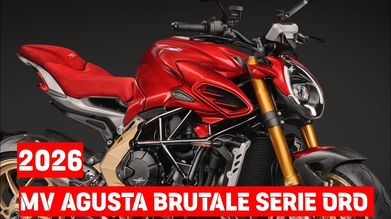 MV Agusta prezentuje Brutale Serie Oro 2026. Włoska moc spotyka się z kunsztem ruchu.