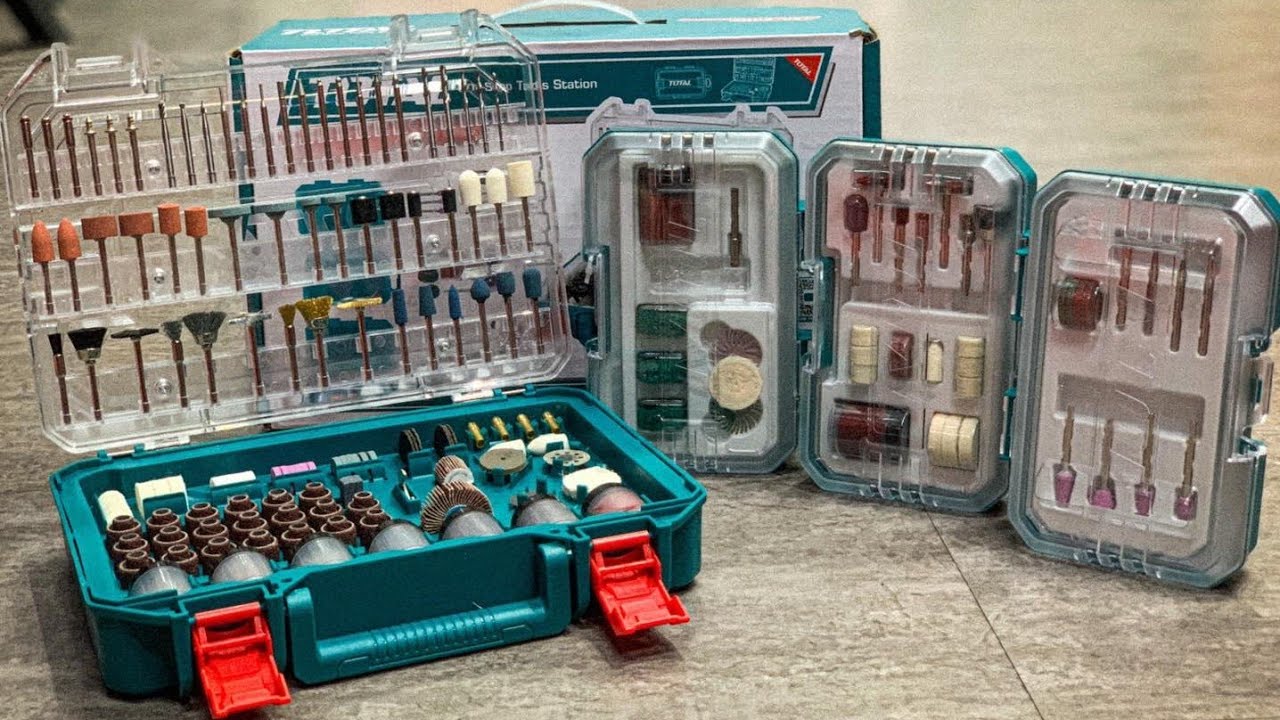 Unboxing TOTAL Accessories of mini drill 420pcs (TAKMG4208)