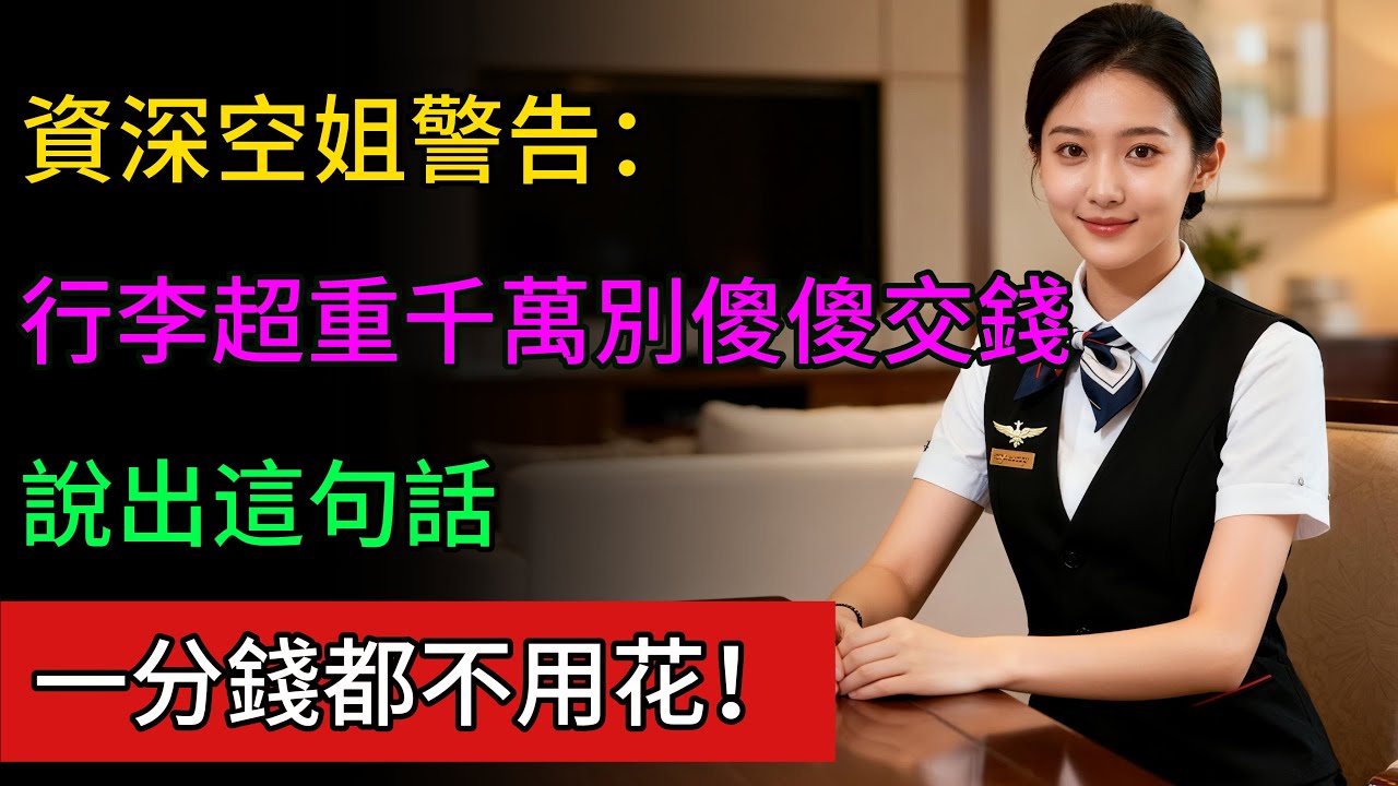 行李超重千萬別傻傻交錢！說出這句&ldquo;魔術語&rdquo;，超重5公斤也能免費托運！再也不當冤大頭！#生活經驗 #百科密码 #科普